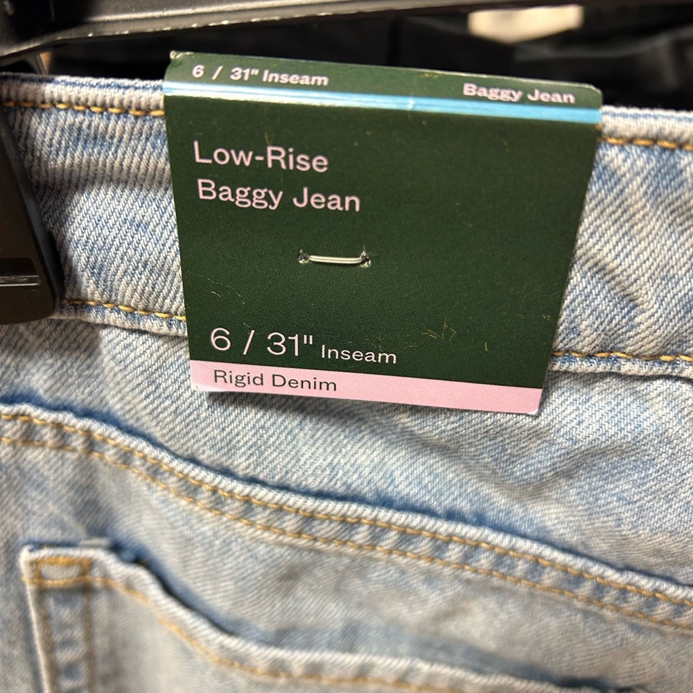 wild fable Sz 6 Light Blue Wide Leg Jeans - Picture 3 of 3